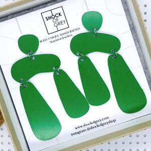 Dolmen Green Earrings