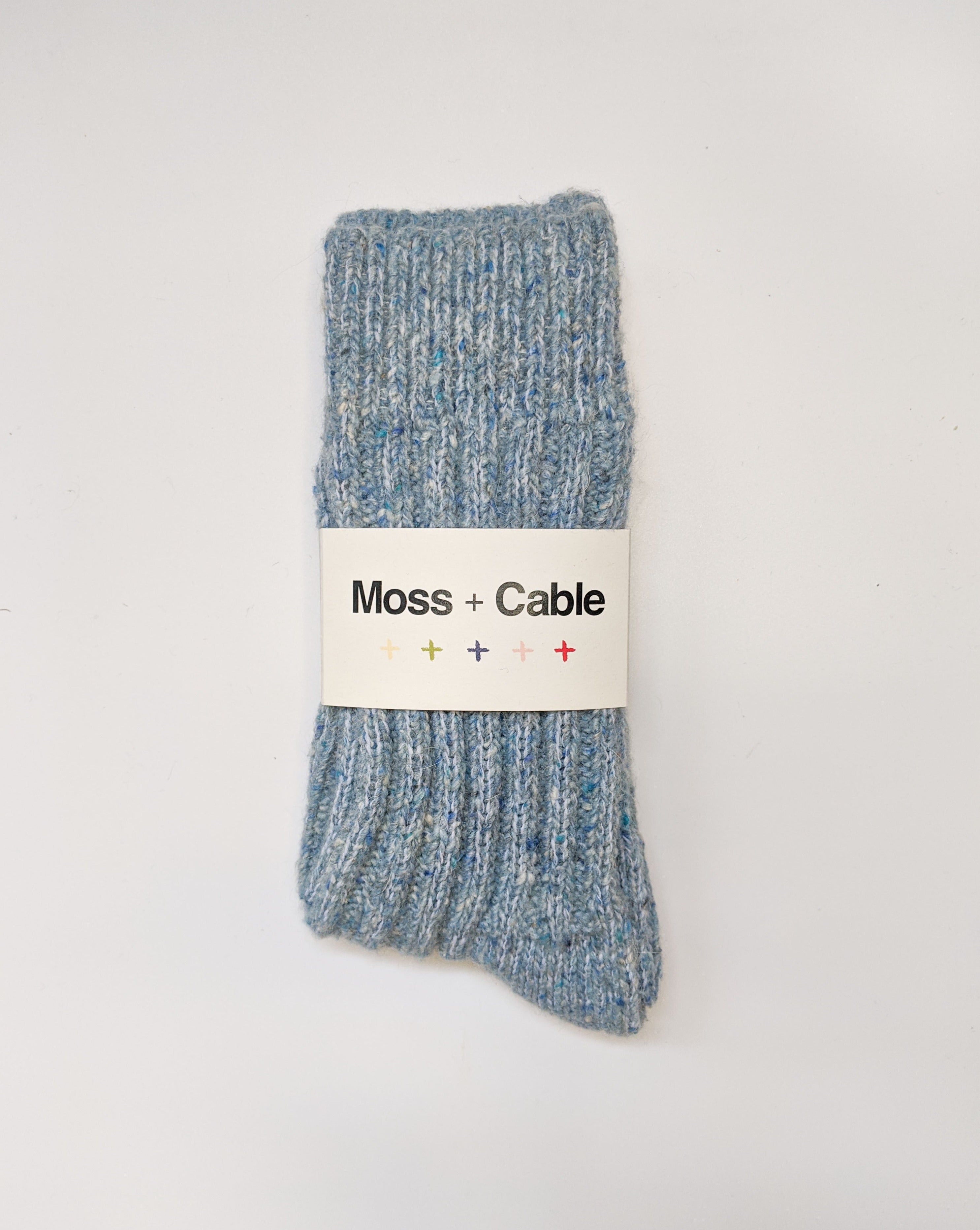 Moss + Cable House Sock