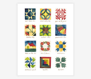 Quilt Block Study - Art Print