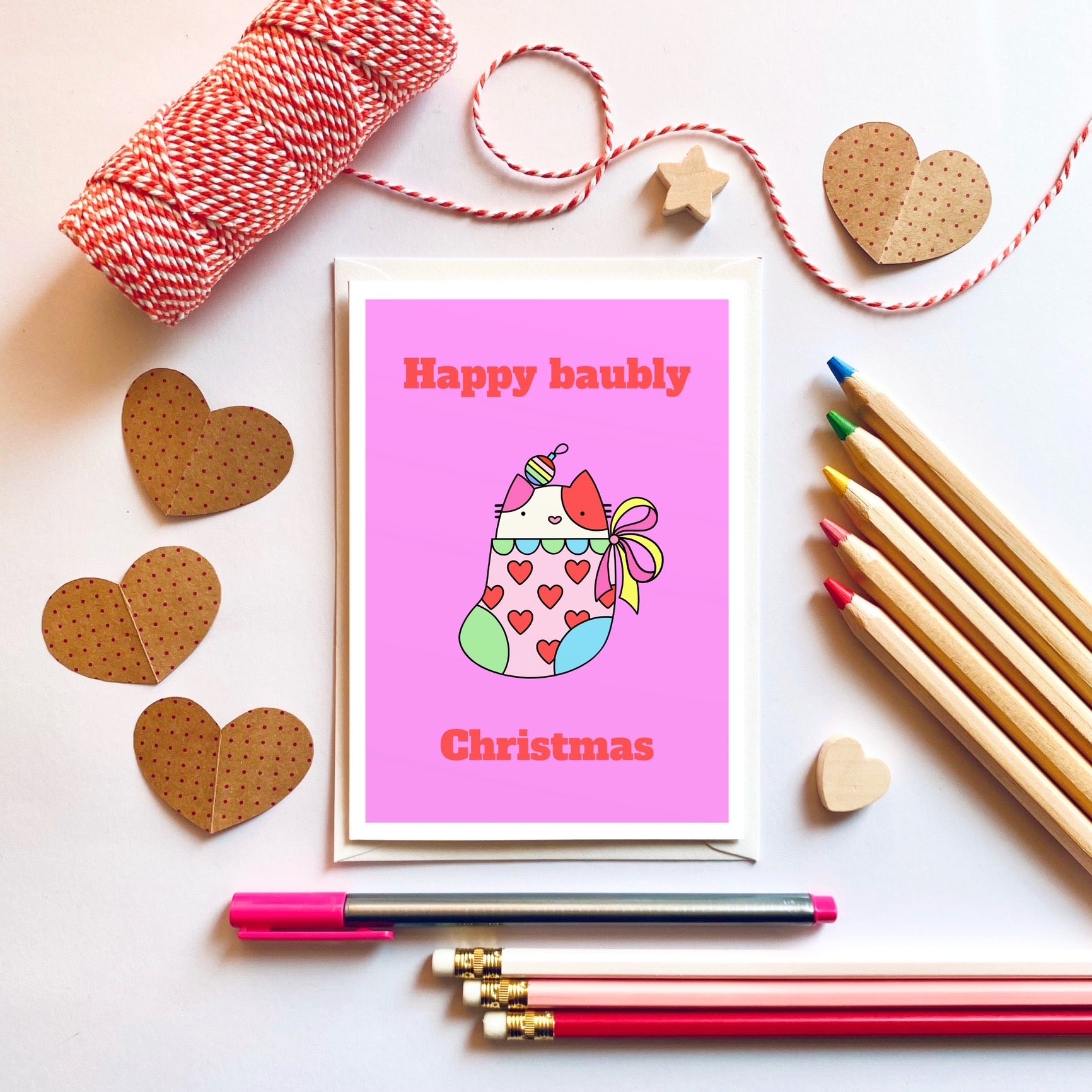 Greeting Card - Happy Baubly Christmas