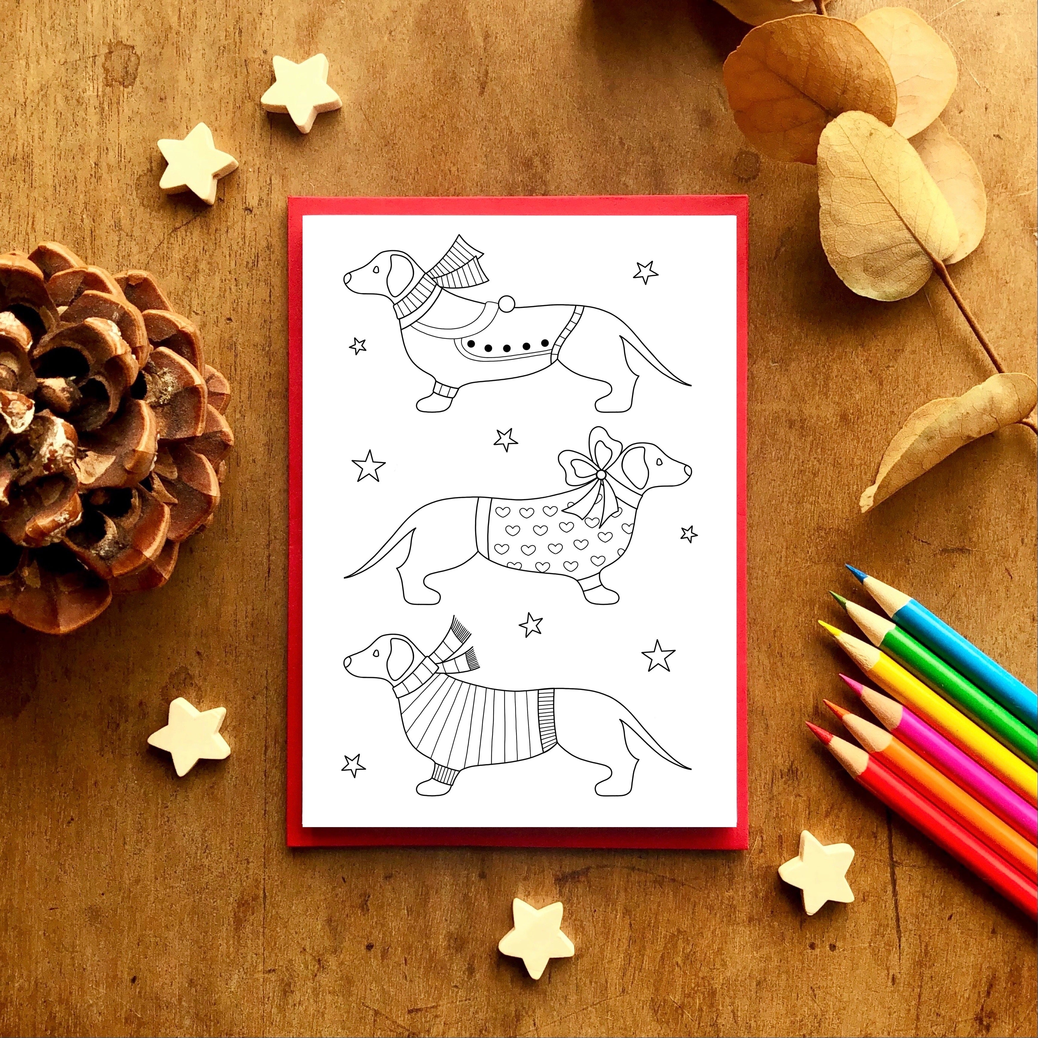 Greeting Card - 6 Festive Colour In Greeting Cards