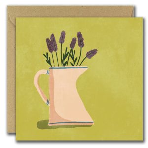 Lavender Jug (Greeting Card)