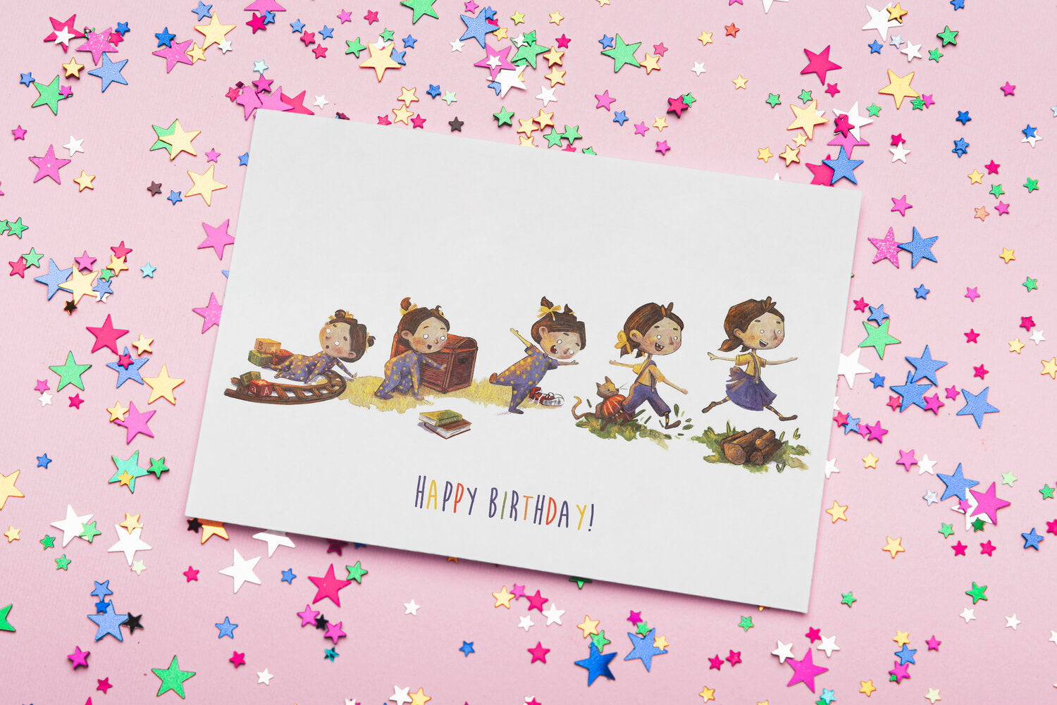 How to Grow A Girl - Happy Birthday (Greeting Card)