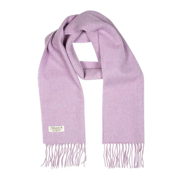 100% Lambswool Scarf - Lilac