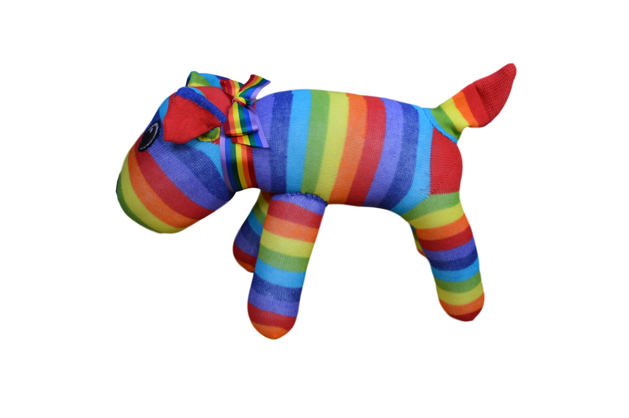 Vintage Rainbow SockDog