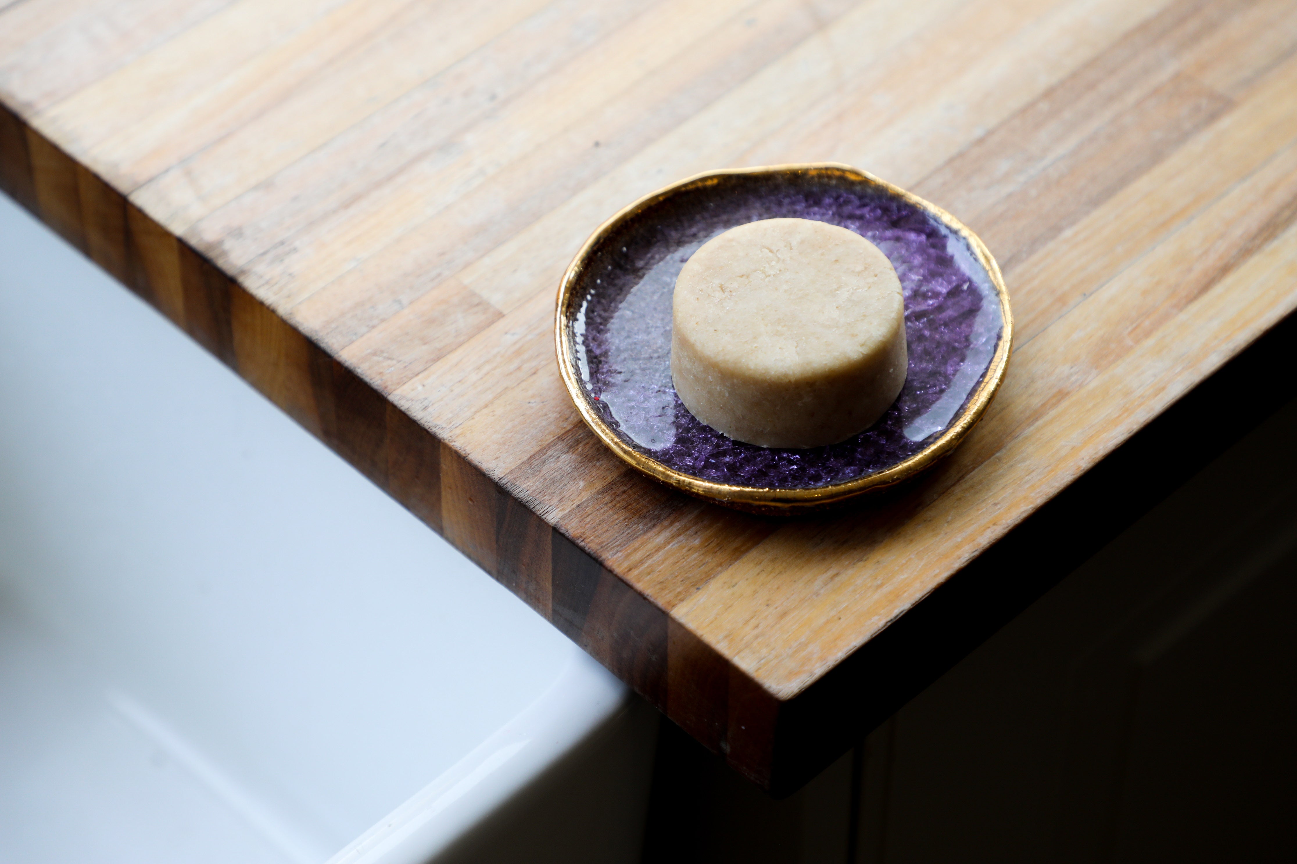 Danu Stoneware Soap Dish - Purple