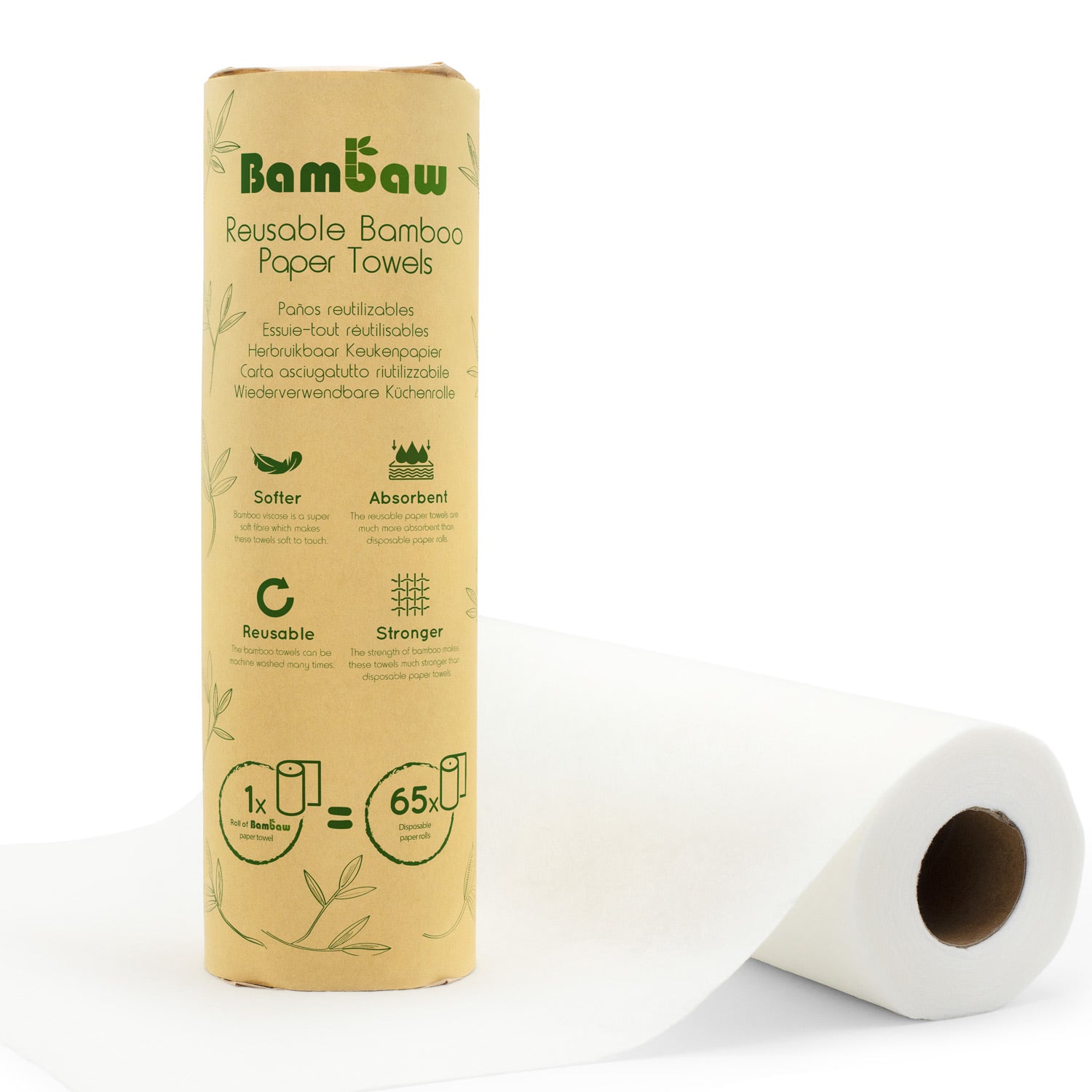 Bamboo Paper Towel Roll (20 Sheets)