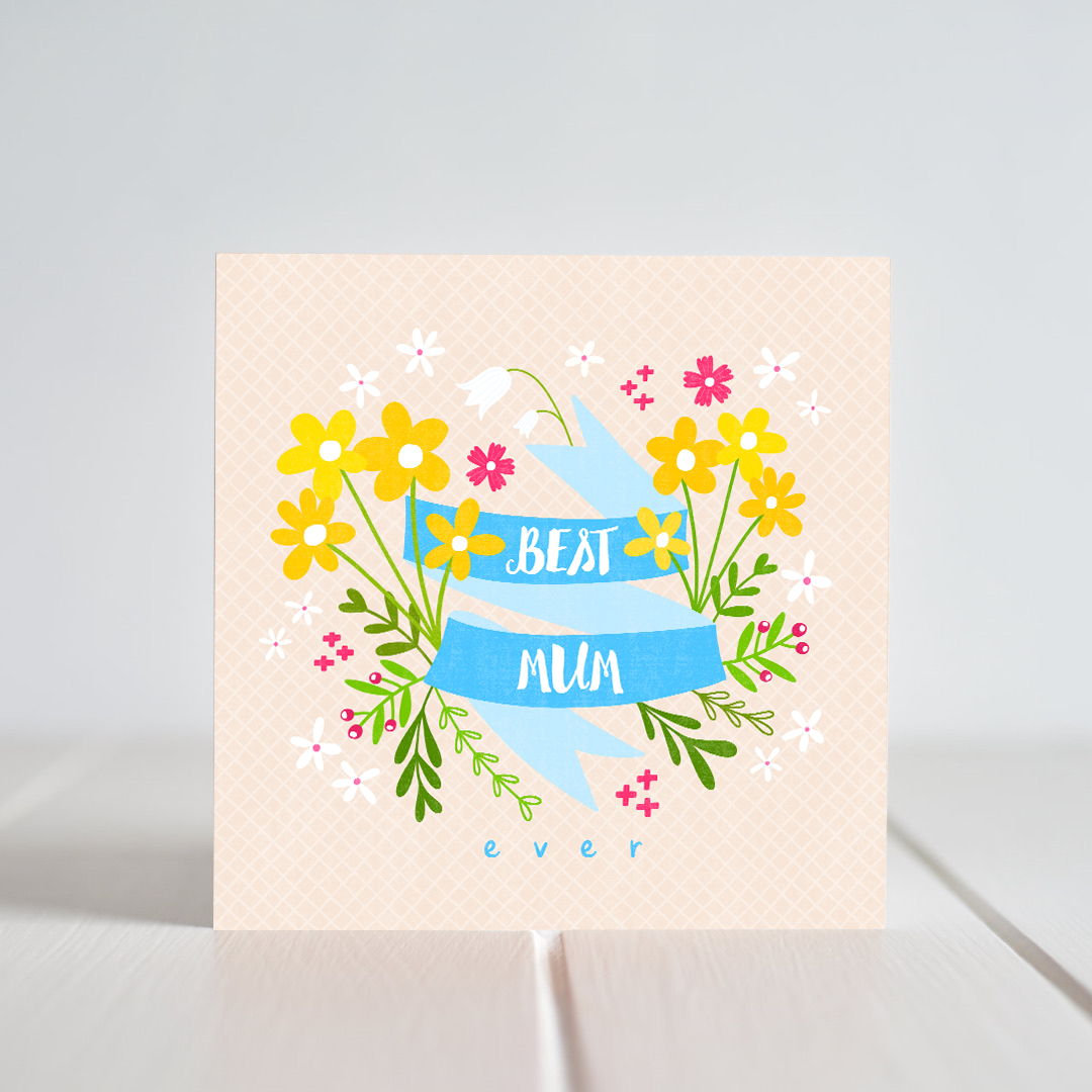 Greeting Card - Best Mum