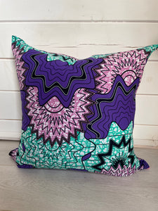 Purple, Pink & Mint Cushion