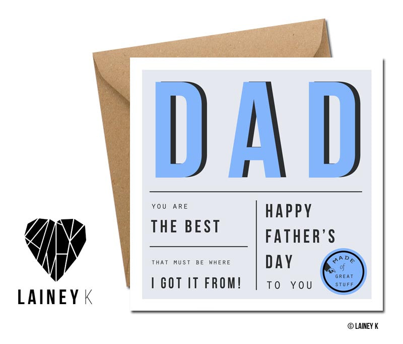 The Best Dad (Greeting Card)