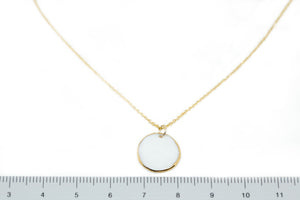 AYR Porcelain & Gold Circle Necklace