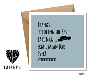 Father's Day - Taxi Man (Greeting Card)