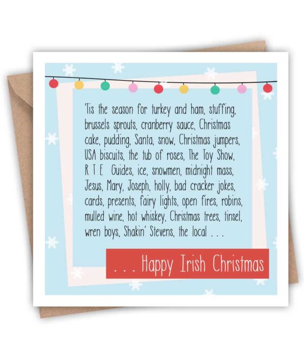 Happy Irish Christmas (Greeting Card)
