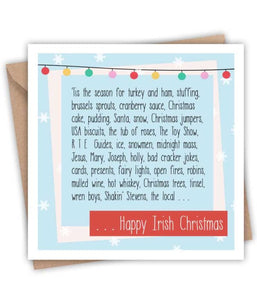 Happy Irish Christmas (Greeting Card)