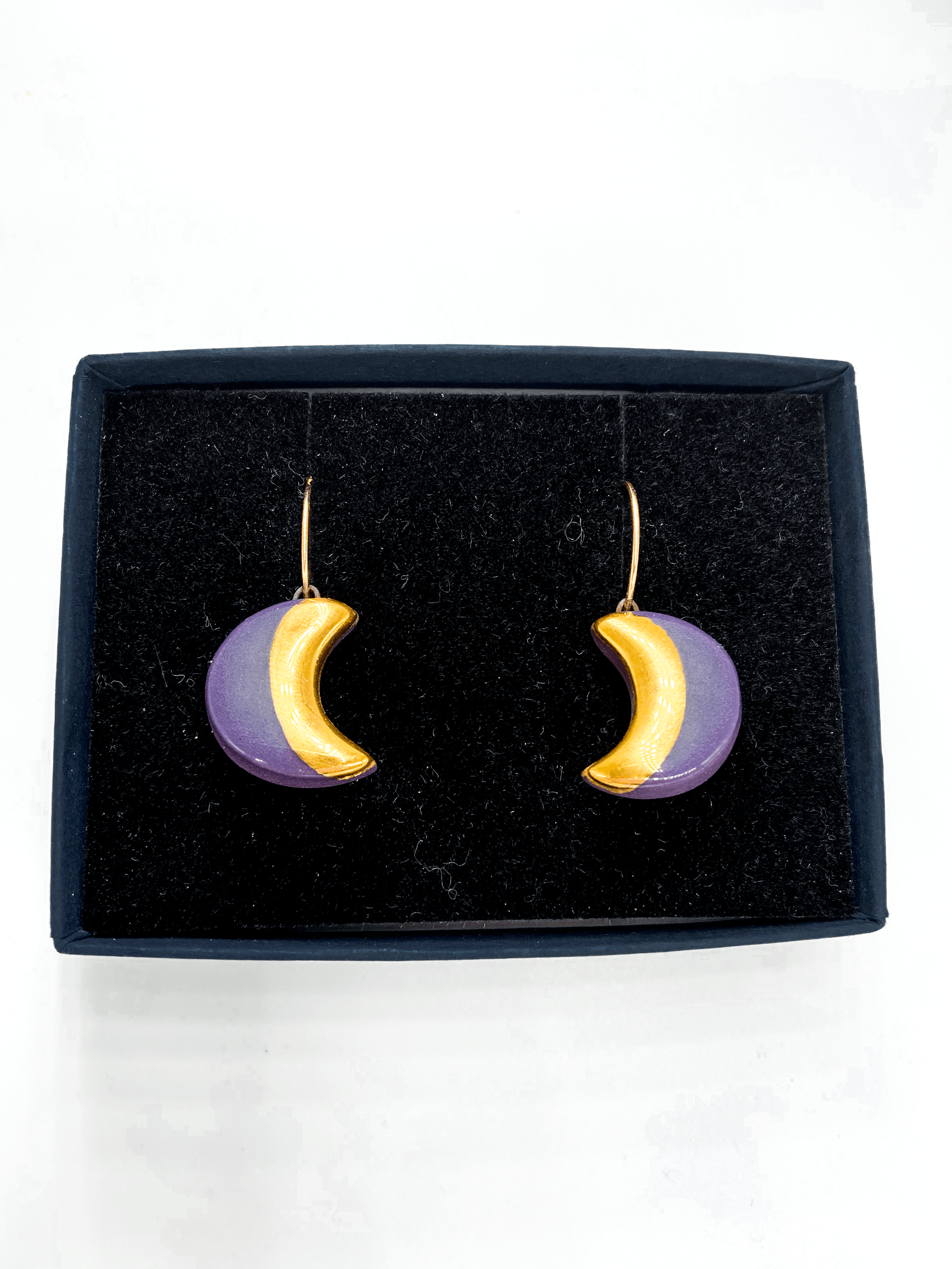 Danu Porcelain Moon Earrings - MIMI+MARTHA
