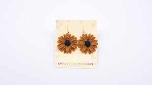 Black And Gold Flowers Earrings - MIMI+MARTHA