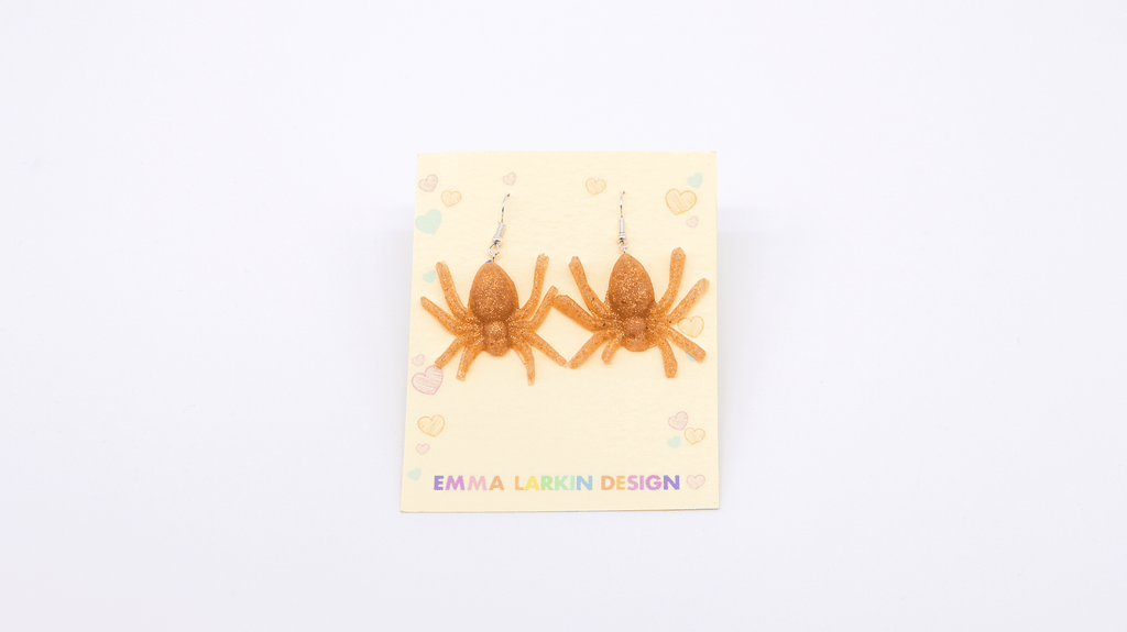 Golden Spiders Earrings - MIMI+MARTHA