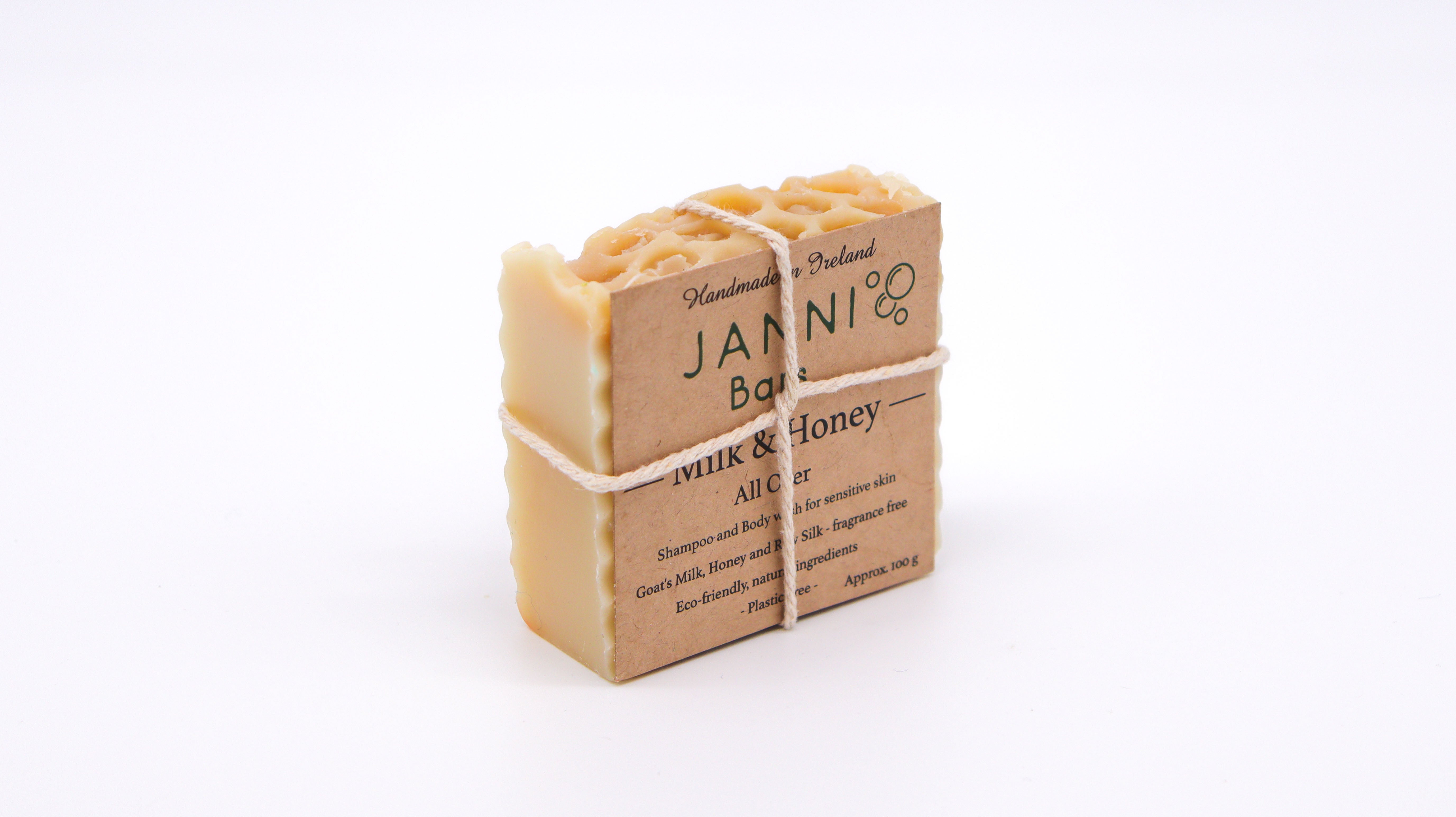 Janni Bars - Milk & Honey - Multi-Use Soap Bar