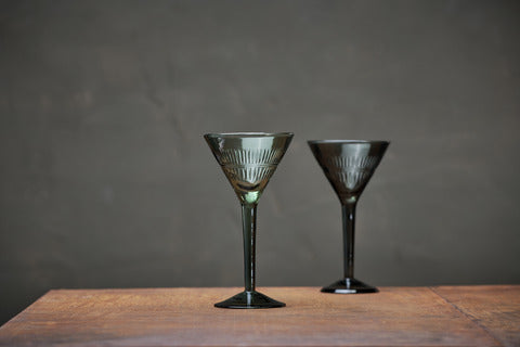 Mila Cocktail Glass - Emerald - Set Of 4