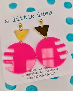 Pat And Babs Statement Earrings - Circles