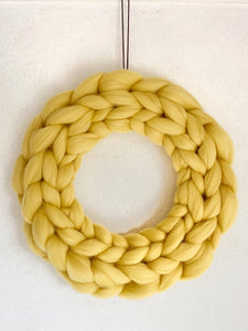 Olannmor Merino Wool Wreath (Spring Yellow)