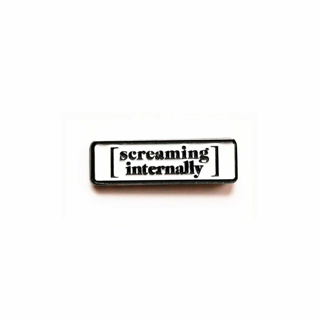 Screaming Internally - Soft Enamel Pin Badge