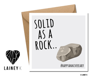 Solid As A Rock (Greeting Card)