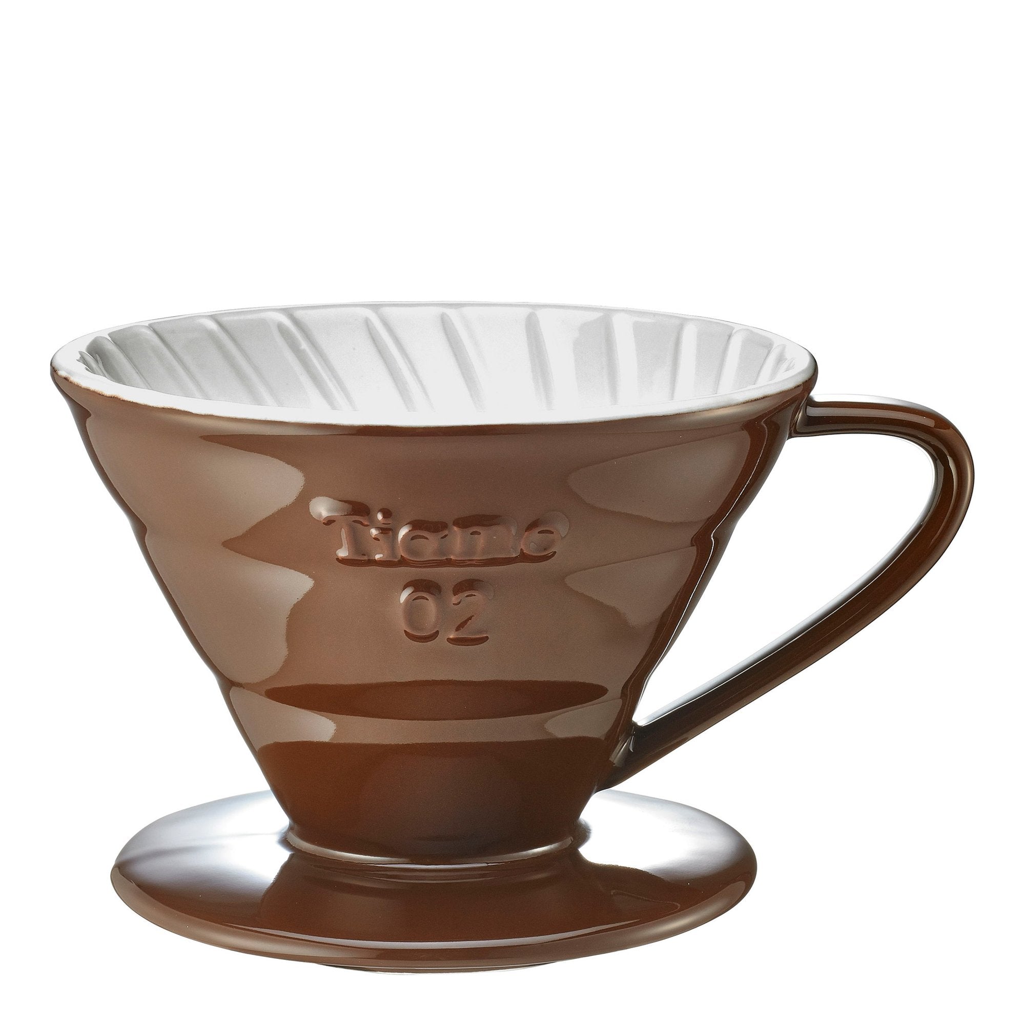 Ceramic Brown V60 Coffee Filter -  Tiamo