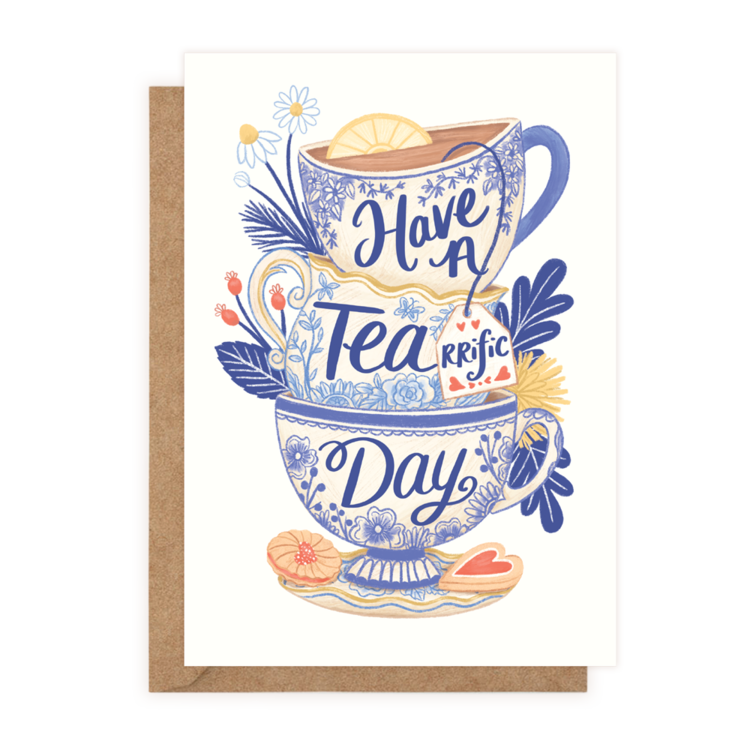 Have A Tea-riffic Day (Greeting Card)