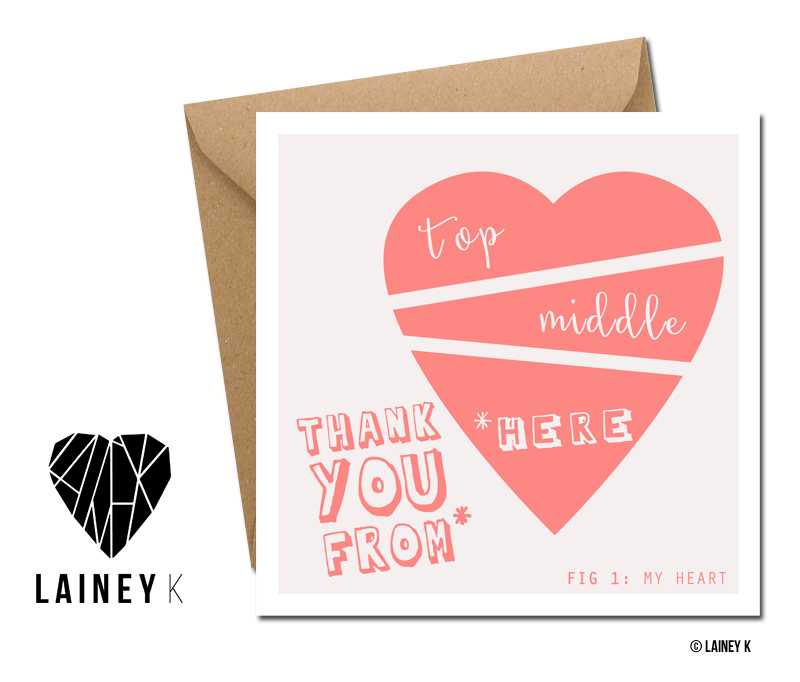 Thank You From The Bottom Of My Heart (Greeting Card) - MIMI+MARTHA