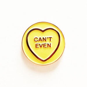 Can't Even Hate Hearts Pin Badge