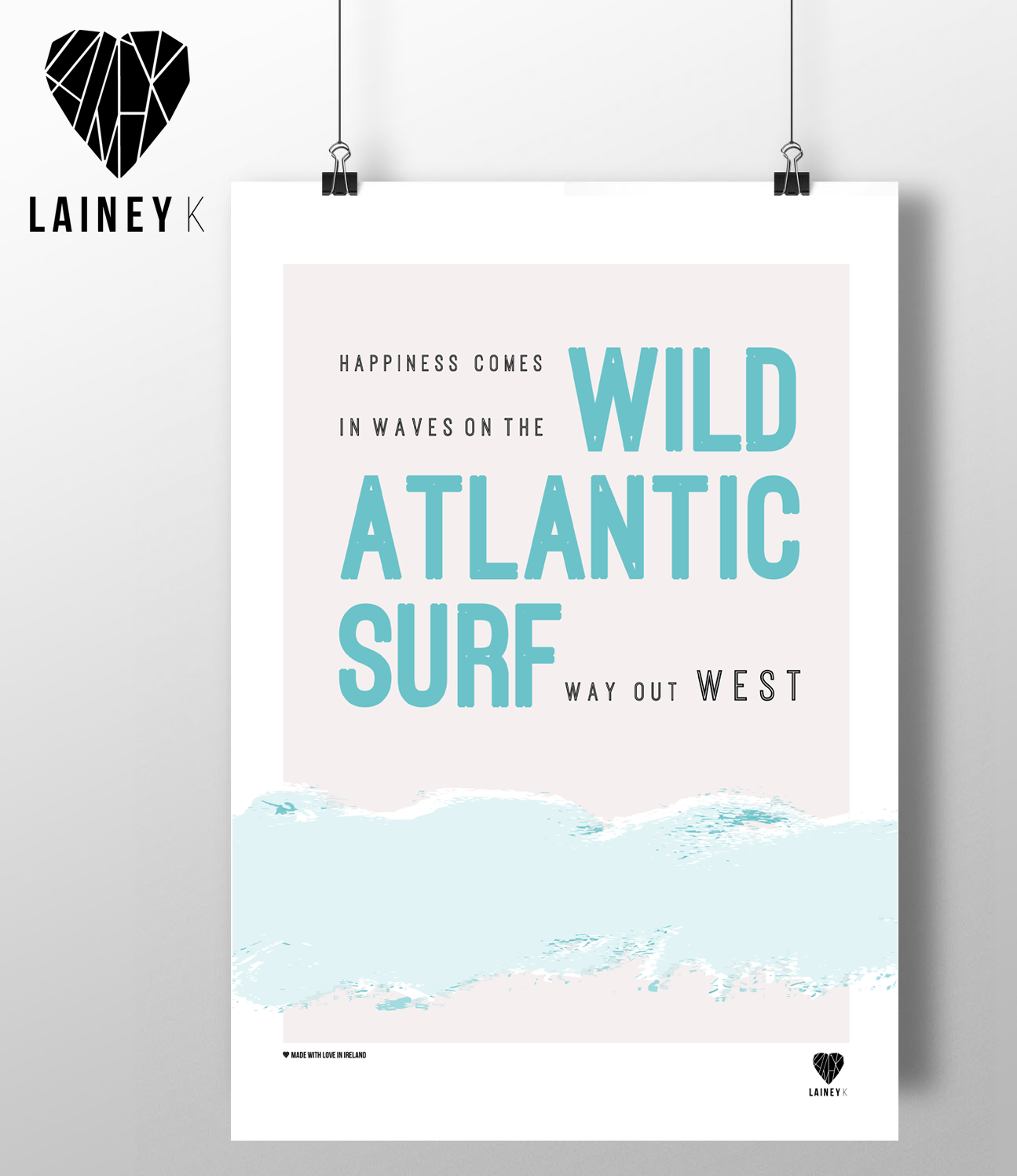 (A4 Print) Wild Atlantic Surf - MIMI+MARTHA