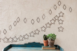 Wire Bunting Stars