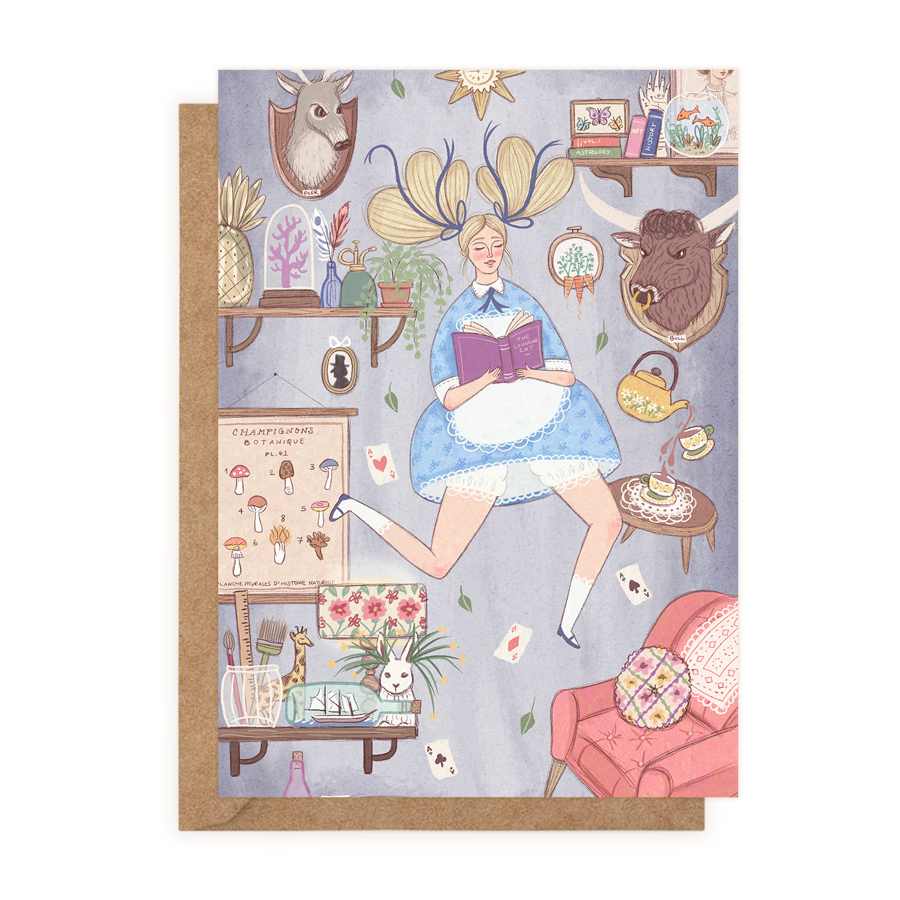 Alice In Wonderland (Greeting Card)