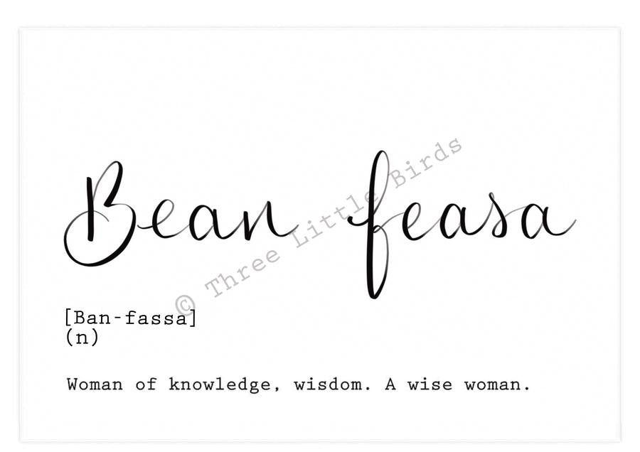 A5 Print -  Bean Feasa -  Wise Woman