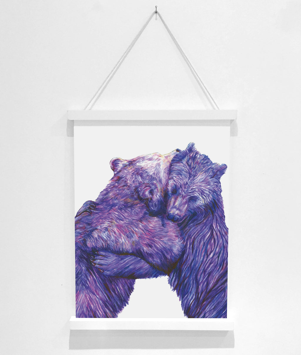 (A3 Print) Bear Hug - MIMI+MARTHA