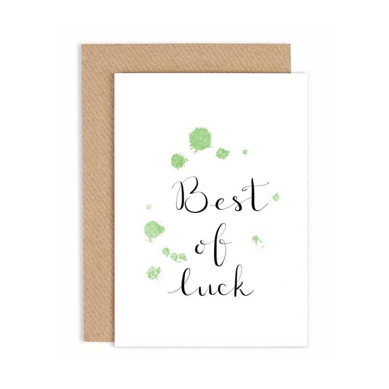 Greeting Card - Best of luck /Go n-éirí an t-ádh leat