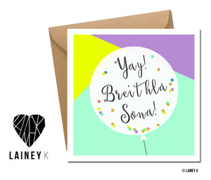 Breithla Sona (Greeting Card)
