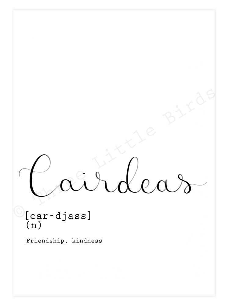 A5 Print - Cairdeas - Friendship