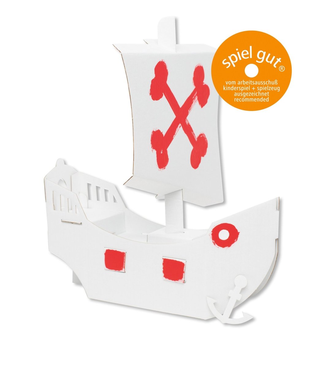 3D Colour-In Animal Kit - Pirate Ship