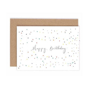 Greeting Card - Happy Birthday Confetti