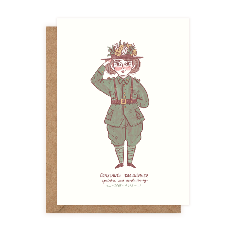 Constance Markievicz (Greeting Card)