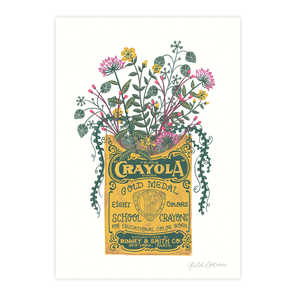 A4 Print - Crayola Bouquet - MIMI+MARTHA