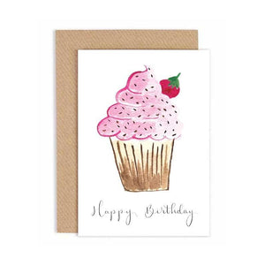 Greeting Card - Breithlá Shona - Happy Birthday- Cupcake
