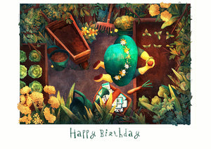 Happy Birthday - Gardening - (Birthday Greeting Card)