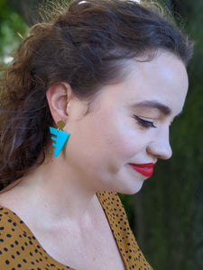 Pat And Babs Statement Earrings - Triangles