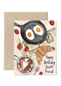 Happy Birthday Sweet Friend Greeting Card