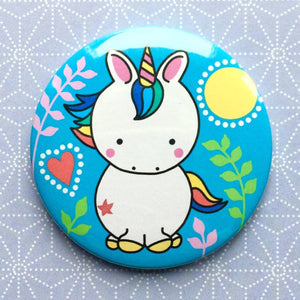 Pocket Mirror - Cute Rainbow Unicorn