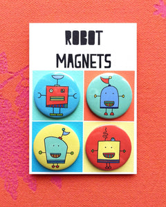 Robot Badges Set