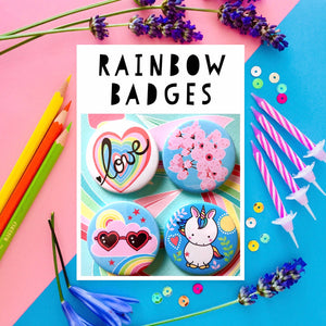 Rainbow Badges Set